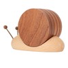 Snail Coaster Set with Magnet Cute Exquisite Eco Friendly Wood