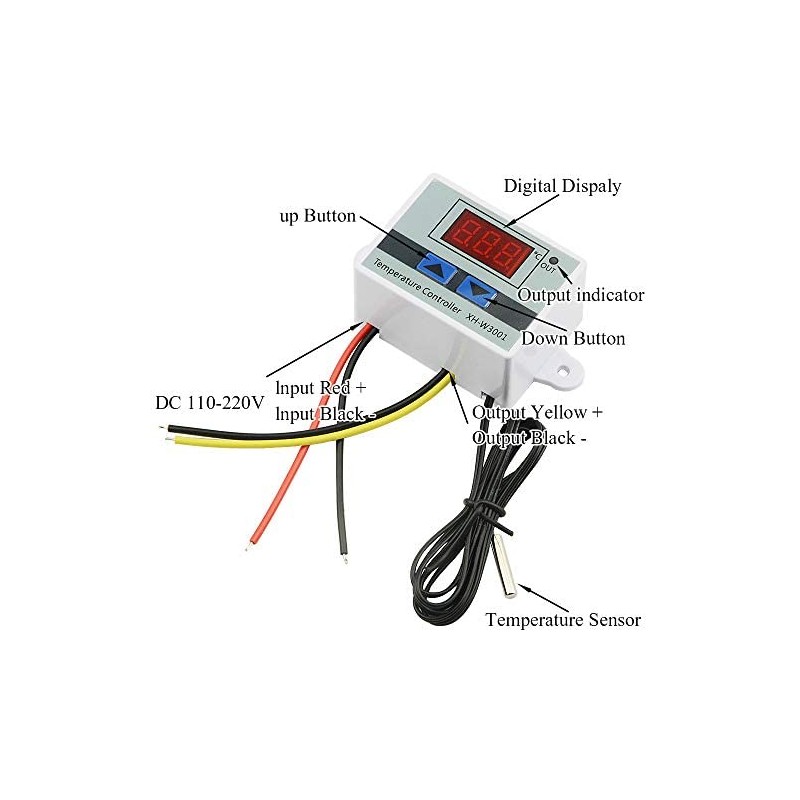 BGTXINGI DC 12V 120W 10A Microcomputer Digital Temperature Controller Digital