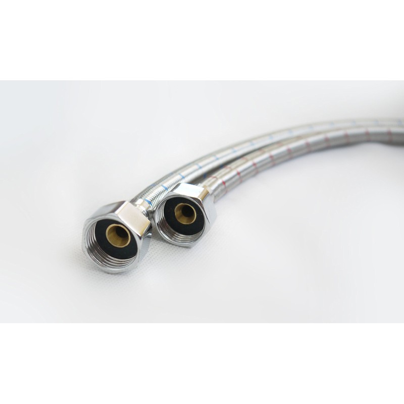 Pack of 2 Monobloc Flexible Braided Tap Connector Tails Hoses