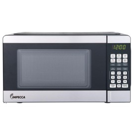 IMPECCA Countertop Microwave Oven 6 Auto Menus Defrost 0.7 Cu 700W Easy Clean