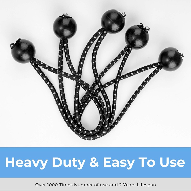 Cartman 30 Pack 6 Inch Ball Bungee Cords Canopy Ties