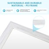 Ultrue White Wood Effect Framed Wall Mirror, 24x32 Rectangle Mirror,