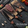 Aufranc® Kitchen Knife Set, 7PCS Knife Set With Block, Stainless