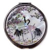 MADDesign Mother of Pearl Compact Mirror Round Double Sided Folding
