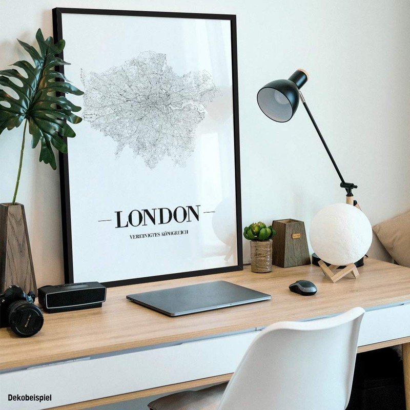 JUNIWORDS Mainz White City Poster, white