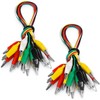 20 PCS Alligator Clips Electrical, 5-Color 21.5inch Test Leads with