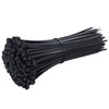 Black Cable Zip Ties, 100 Pack Plastic Nylon Self Locking