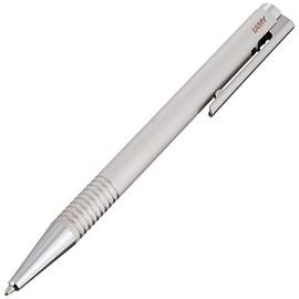 LAMY Logo Ballpoint Pen, Brushed Stainless Steel (L206)
