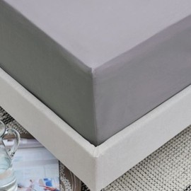 Easy Care Extra Ultra Deep 46cm / 18 Inch Soft Fitted Sheets, Super King - Grey