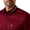 ARIAT Men’s TEK Polo Shirt Burgundy/White