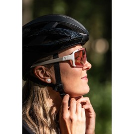 BBB BSG-73 Cycling Glasses Sports Glasses Cycling Sunglasses Men and Women Smaller Fit 100% UV Protection Gravel Bike Road Bike & MTB Chester Narrow Matt White Pink