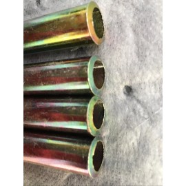 Unbranded (4) 3/8” x 3 1/4” Yellow Zinc Plated Spacers