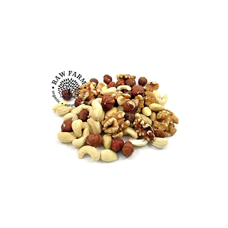 1 kg Raw Mixed Nuts - Hazelnut, Almond, Cashew, Walnut