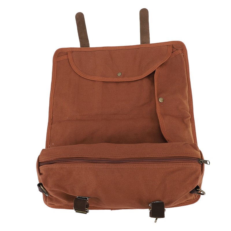 Bartender Tool Bag Canvas Leather Bartender Roll Bag Portable Multiple