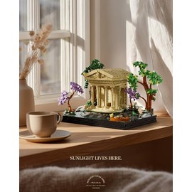 Nifeliz Set de Construcción Jardín Italiano, Modelo de Exhibición de Inspiración Romana para Hogar u Oficina, Regalo Pensado para Quienes Valoran la Atmósfera y la Cultura (1.733 Piezas, NF10319)