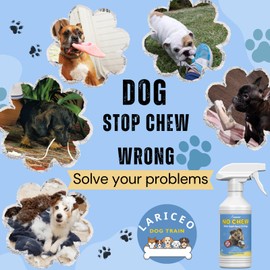 LARICEO Bitter Apple Spray for Dogs! No Chew Spray for Dogs, Cats, Horses - Safe Puppy & Cat Bitter Apple No Chew - Alcohol-Free Training Aid to Stop Chewing Furniture, Shoes, Bandages, 16 Oz