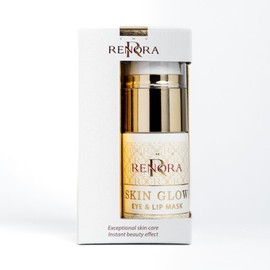 Renora Intensive Anti-Ageing Eye and Lip Contour Mask with Hyaluronic Acid Anti-Wrinkle Skin Glow Anti-Ageing, Fresh and Healthy Skin with Chia, Argan, Jojoba and Almond Oil 30 ml