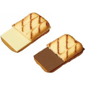 Blanchul Chocolate & Langue de Chat Cookies FS 18PC (Pack of 2), Japanese Sandwich Cookies Sweets Snack, MADE IN JAPAN