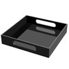 Cilinta Home Decorative Coffee Table Tray, 10"x10" Elegant Acrylic Serving