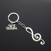 I Love Music & Treble Clef Charms Pendants Keychain Teacher