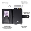 Stealth Wallet Minimalist Slim Lightweight Pop Up Card Holder, Silver