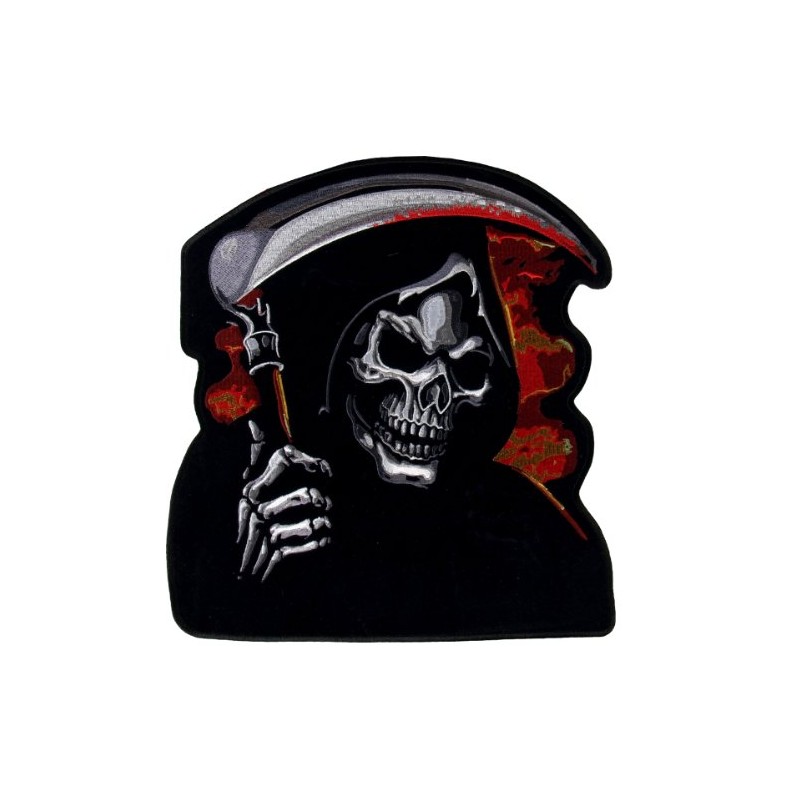 Hot Leathers Grim Reaper Biker Patch (11" Width x 12"