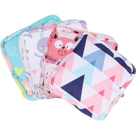 Bolsa para Toallas Sanitarias Compacta 4 Piezas en Colores Surtidos para Almacenamiento Práctico en Viajes y Escuela