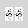 Oottati 2 Sheets Small Tiny Temporary Tattoo Stickers Hand Arm
