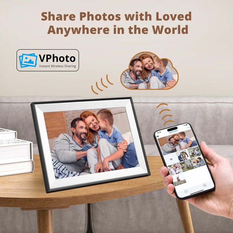 Dragon Touch 10.1'' WIFI Digital Picture Frame - 1280*800 HD