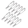 10 Set 3.8 X 150mm Fishing Snap Swivel 304 Stainless