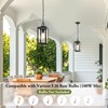 BesLowe 1-Pack Outdoor Pendant Light, 13” Modern Hanging Lantern Light