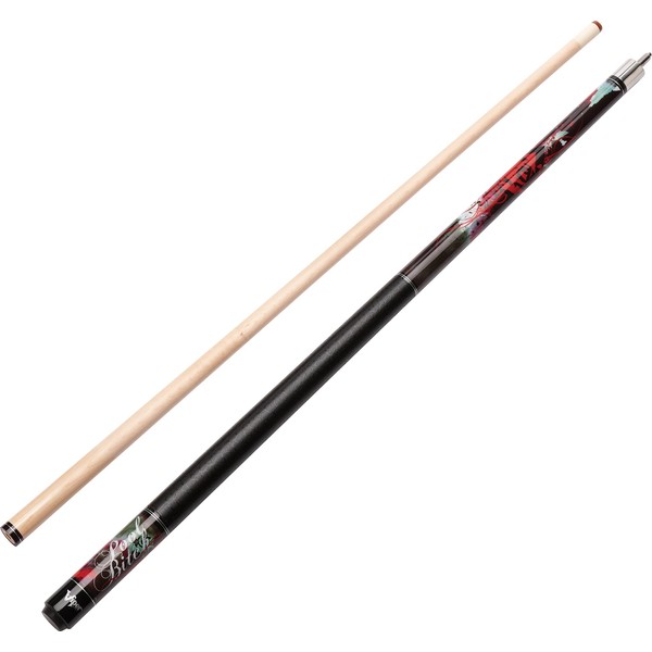 Viper by GLD Products Underground 58" 2-Piece Billiard/Pool Cue, Pool Bitch, 19 Ounce,Black,50-0651-19