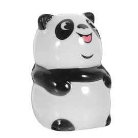 SHOWERORO Cartoon Panda Shape Ceramic Pepper Shaker Seasoning Jars Set Salt Bottle Kitchen Gadget