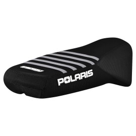 Enjoy Mfg Polaris Pro RMK Matryx Slash Seat Cover Snowmobile ALL BLACK W/ SILVER RIBS #321