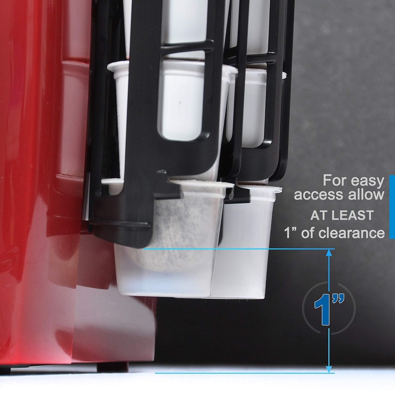 STORAGENIE Coffee Pod Holder Side Mount K Cup Pods Organizer