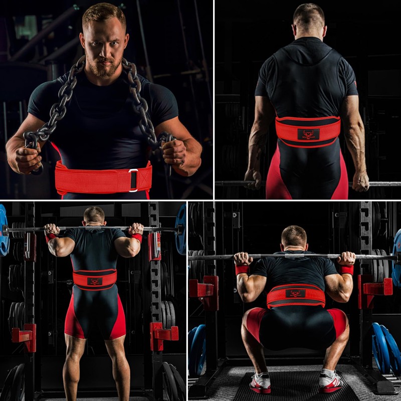 Weight Lifting Belt Double Strength 5.5 Padded Neoprene Back Gym