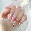 HAPVITAL 24 Pieces Popular Nail Tips, False Nail Tips, 3D