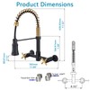 Wall Mount Kitchen Faucet, 8 Inch Center Wall Mount Faucet