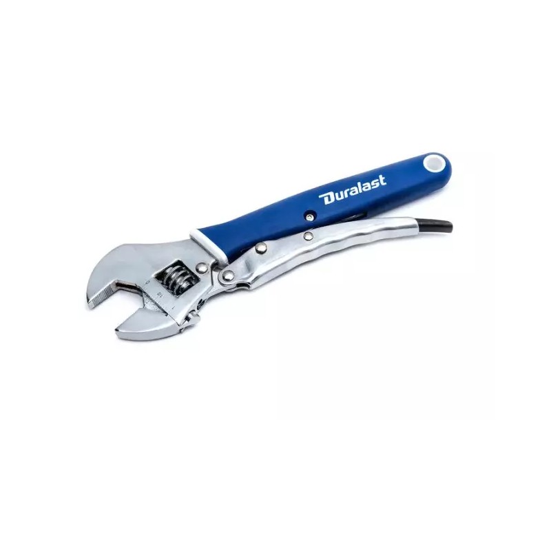 Duralast 10 in. Locking Adjustable Wrench Anti-Slip Jaw