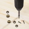 ZIUZI Brass Decorative Screws with Caps, 8 Pack Antique Bronze