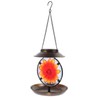 BESPORTBLE Solar Bird Feeder Solar Lamp Hanging Metal Bird Feeder