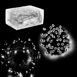 30 Mini Bulb LED Battery Operated Fairy String Lights in White, for Christmas, Wedding, Decoration, Crafts (158" inch Long String)