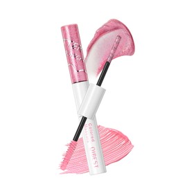Colored Mascara for Eyelashes,4 Colors Double-headed Voluminous Colorful Mascara,Glitter&Matte,Lengthening, Defining,Cruelty-Free & Waterproof,Christmas Cosplay Eye Makeup for Women Girl