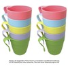 Engelland - Pack of 10 Drinking Cups with Handle, Plastic