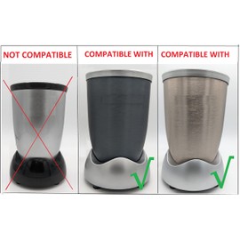 Blendin 5 Piece Deluxe Upgrade Kit Set with Extractor Blade, Cups, Handle, Lip Ring,Compatible with Nutribullet 600W,900W,NB-101B,NB-101S,NB-201,NBR-0601,NBR-1201,NB9-1301, 900 Pro Series Blender