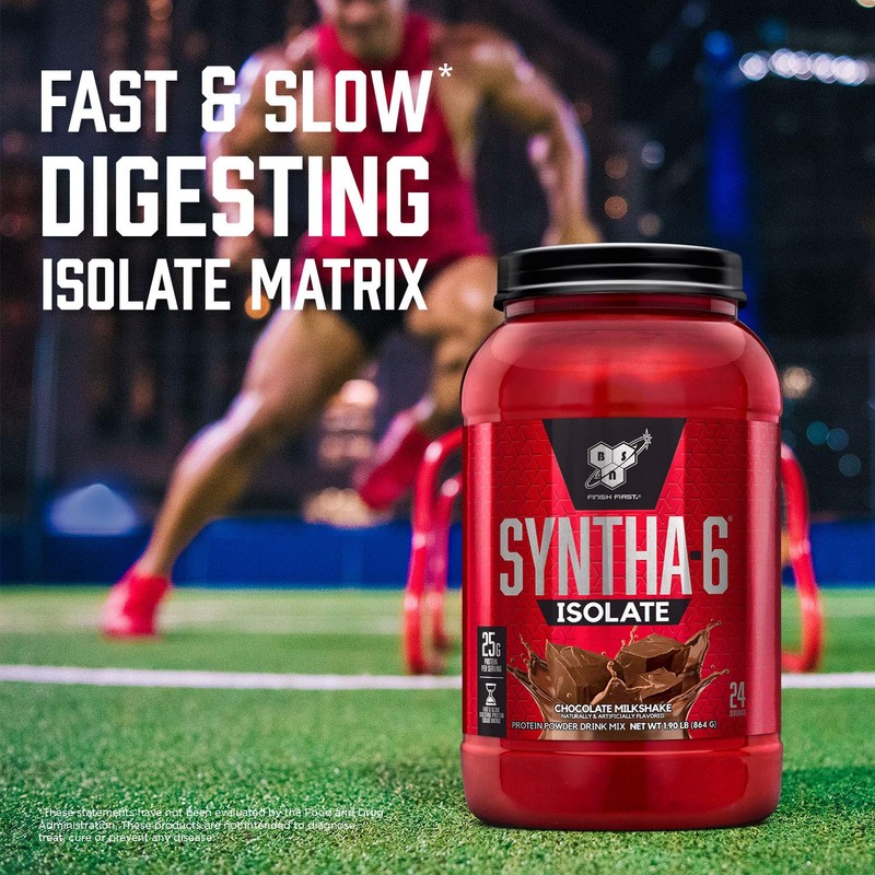 BSN SYNTHA-6 Isolate Protein Powder, Chocolate Protein Powder with Whey