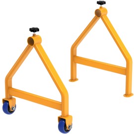 Lifeswell Wire Spool Rack, Portable Cable Caddy, Steel Fully welded Wire Rack Dispenser for up to 28" Diameter Spools, 220 lbs Capacity, Yellow