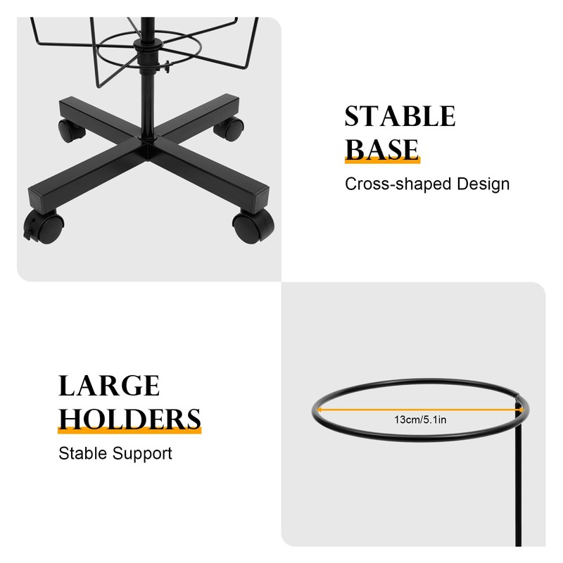 Cbhfmljd Floor Stand 7 Tier 35 Hats Rotating Hat Display