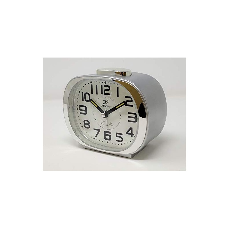 Little Star Alarm Travel Clock, Quiet Non Ticking with Snooze,