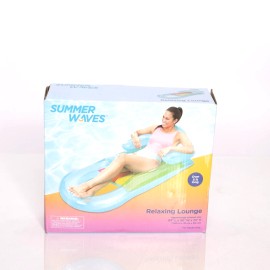 Summer Waves Inflatables Relaxing Swimming Pool Beach Lake Lounge Chair Over 5'
